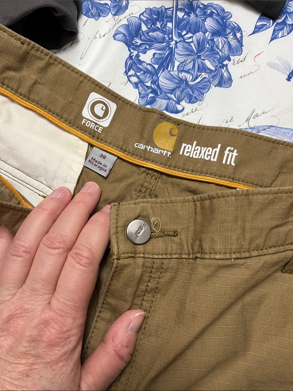 Carhartt Relaxed Fit Force cargo shorts Size 38